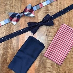 Bundle of Tommy Hilfiger bow ties/pocket squares